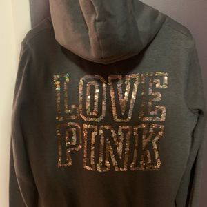 Fleece lined Pink zip-up